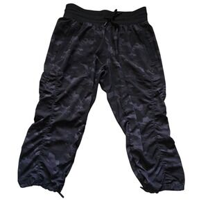 Spyder Active Women's Camouflage Jogger Pants, Drawstring‎ Ankle, Black, Size S